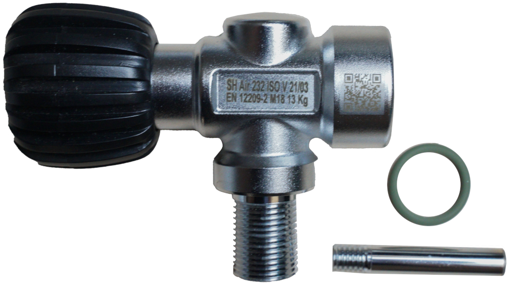 Nautec Rebreather Ventil Air 232 bar, M18x1,5