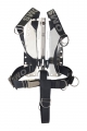 OMS Edelstahl Backplate with SmartStream Harness and Crotch Strap